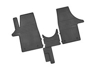 Auto-FußMatten Gummimatten Schwarz FüR VW T5 Multi Van 2003-2015 Vorn, 2Tlg