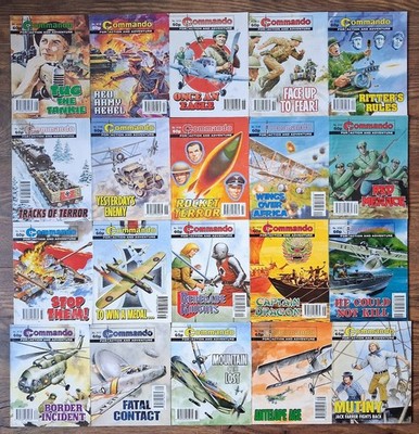 Commando Comics Job Lot Bundle x 20 (51E)