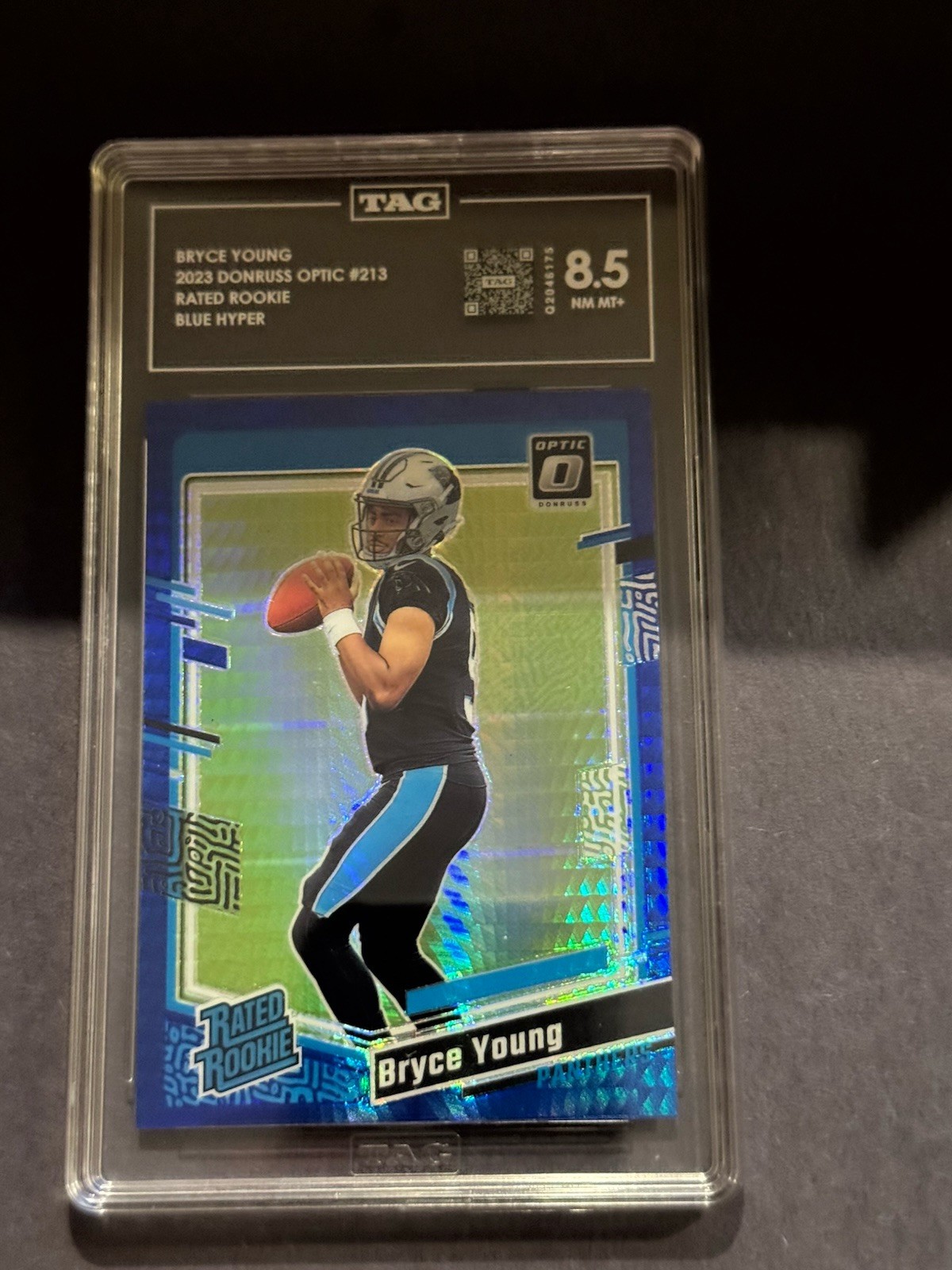 2023 Panini Donruss Optic Rated Rookie Bryce Young #213 Blue Hyper