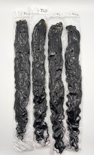 Boho Crochet Hair 24 Inch 7 Packs 9 strands in ea. pkg. 1B Black Curly ends-NEW