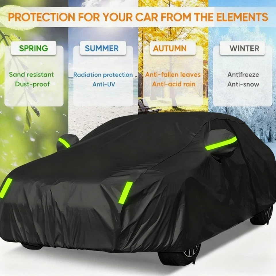 For Subaru Legacy Car Cover Outdoor Snow Frost Dust Sun All Weather Protection Foto 4 de 4
