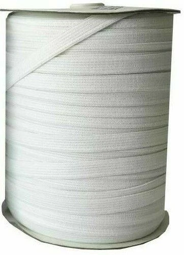 Tejido Elástico, 8MM Blanco o Negro, 200M Rollo Ideal Para Máscaras - Imagen 1 de 1