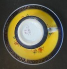 Huntsman L19thC German Style HP Porcelain Cup & Saucer Cobalt Yellow — photo 6