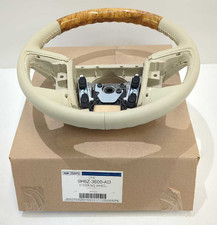 New Oem Ford Leather Steering Wheel 2010-2012 Mkz Dark Wood Camel Bh6z-3600-aa