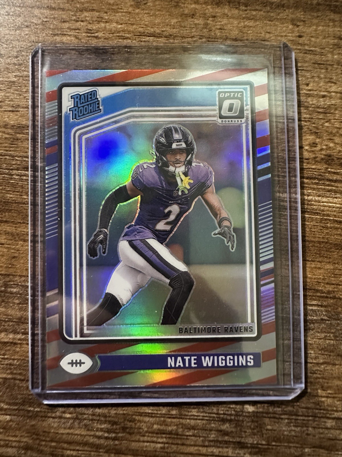 2024 Panini Donruss Optic -  SSP - Rated Rookie Nate Wiggins #281 Freedom Prizm