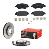 Bremsenkomplettsatz Bremsensatz Bremsscheiben BremsklöTze FüR Fiat 500