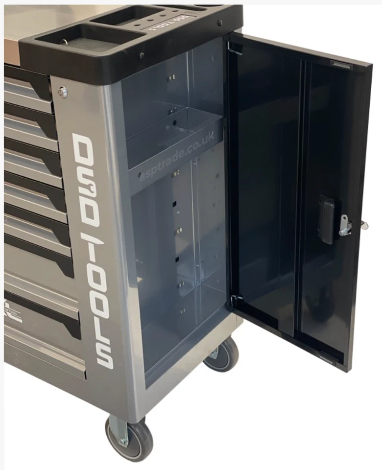 Tool Chest Box Trolley Cabinet With 273 Tools Steel Top Workshop Storage Carrier - Image 4 of 4