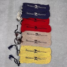 4 Sets Vtg Neiman Marcus Knit Shoe Covers Dust Bags Travel Storage