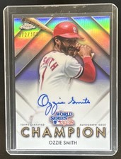 2026 Topps Chrome Ozzie Smith World Series Champion Auto SSP #/100 Cardinals