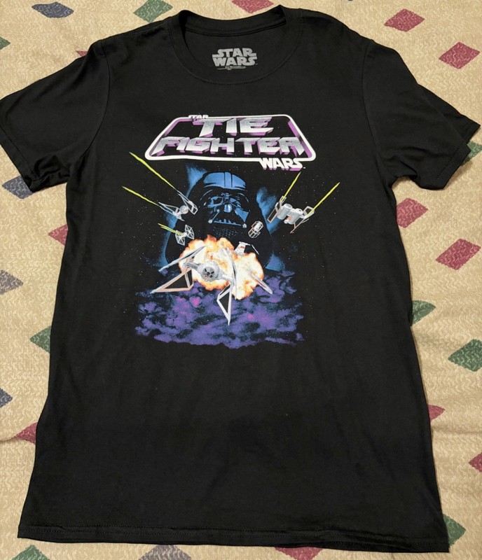 RARE JINX STAR WARS TIE FIGHTER GAME SHIRT S FILM MOVIE SERIES VADER EMPIRE