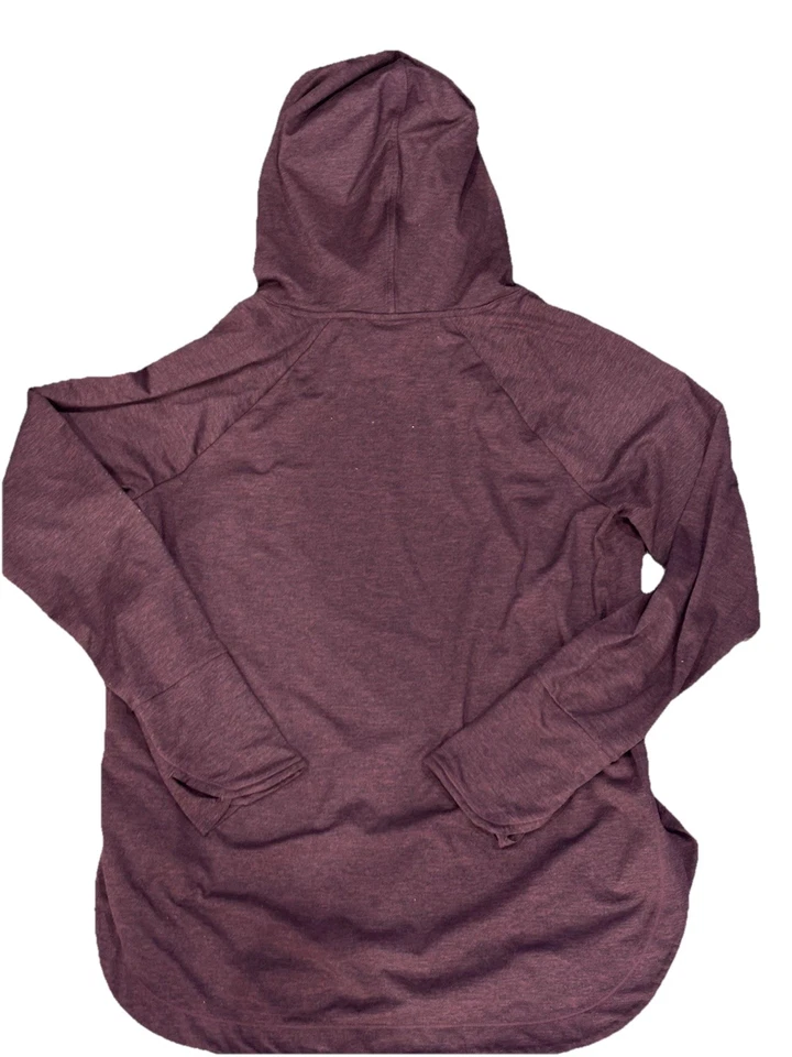 Sudadera con Capucha Athleta Para Mujer Granate Manga Larga Sudadera Pullover Cuello Alto Talla XL Foto 3 de 3