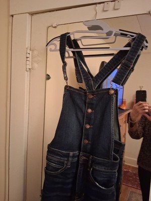 American Eagle Women s Next Level Stretch Denim Jegging Overalls Size 6 Long 