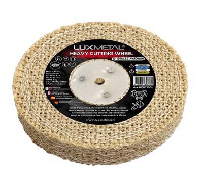 Heavy Sisal Scheibe 150x25,4x10mm Kegelspindel Schruppen Metall