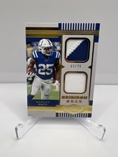 Marlon Mack 2019 Panini Plates & Patches Gridiron Gear Dual Jersey Patch /75