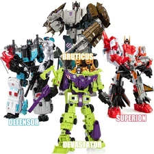HZX Defensor Bruticus Superion Devastator 30CM  IDW Transformation Toys NO BOX