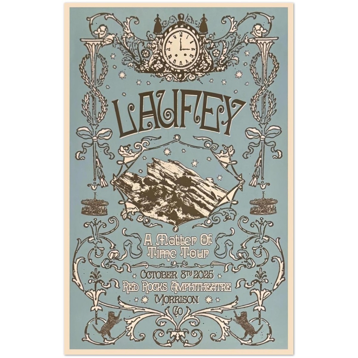 Laufey A Matter of Time Tour Poster Oct 8 2025 Red Rocks Morrison