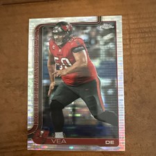 Vita Vea 2025 Topps Chrome #286 Pulsar Refractor Tampa Bay Buccaneers