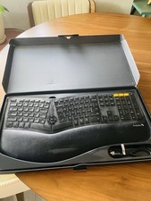 ProtoArc EK01 Plus Bluetooth Backlit Ergonomic Wireless Keyboard Dongle Box Cord