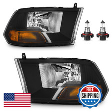 Roadeal Headlights For 2009-2018 Dodge Ram 1500 For 2010-2018 Dodge Ram 2500