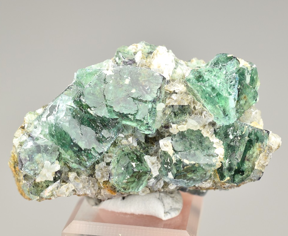 Fluorite and Quartz Crystal Specimen from Okorusu Mine Namibia