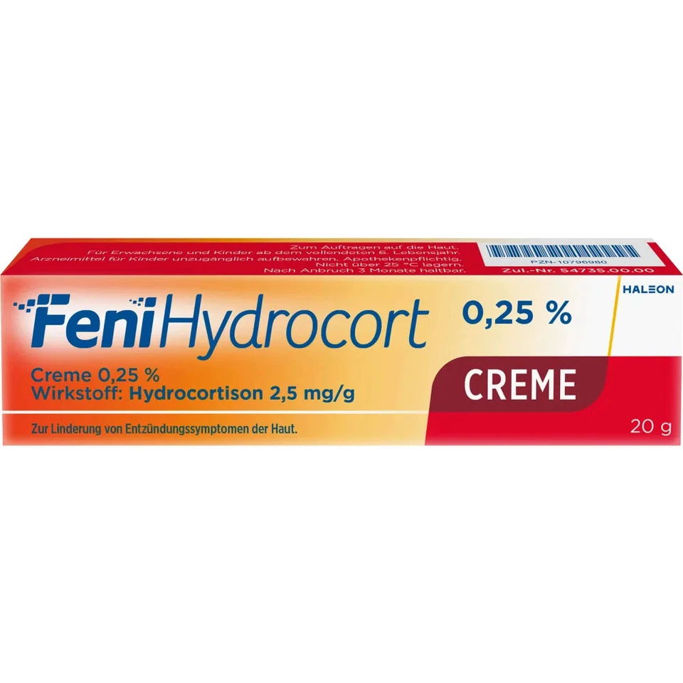 HALEON GERMANY GMBH FENIHYDROCORT Creme 0,25% 20 g PZN 10796980