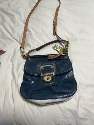 COACH 70th Anniversary 19031 Legacy Willis Blue & White Leather 