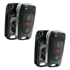 fits 2012-2014 Kia Rio / 2010-2013 Kia Soul Flip Key Fob ki-nyo-3b-flip-case x2