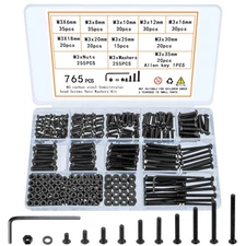 765 Pcs M3 Bolt and Nut Kit - Hex Socket Button Head Cap Screws, Washers Set