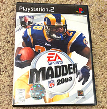 EA SPORTS Madden NFL 2003 PS2 E Sports Football Multiplayer Complete Case Manual