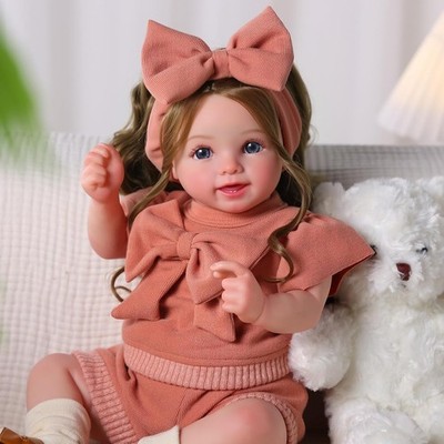 BABESIDE Reborn Baby Dolls, 20Inch Soft Cloth Body Realistic Baby Doll w/Rooted