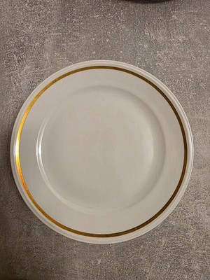 6 Teller aus der Serie ''Petra'' Weimar Porzellan-19cm-Goldrand DDR-TOP Zustand