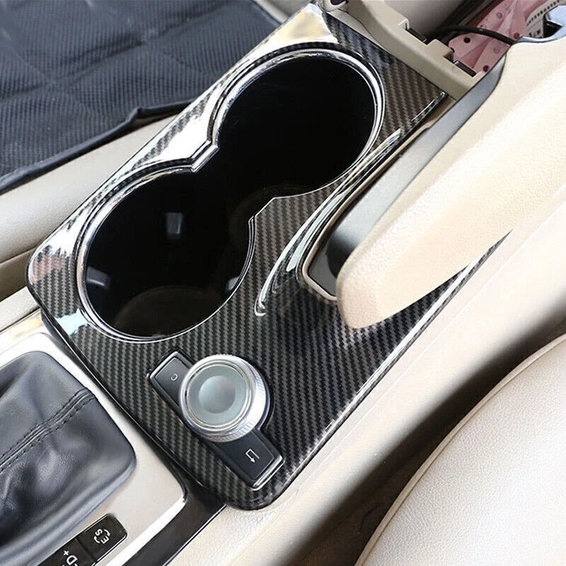 Cubierta de consola ABS para Mercedes-Benz GLK 08-15 Shift Water Cup fibra de carbono Foto 2 de 4