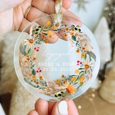 Engagement Ornament Engaged Christmas Ornament Engagement Gifts for