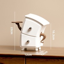 Multi tier drawer organizer box for jewelry cosmetics and small desktop use