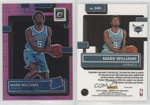 2022-23 Panini Donruss Optic Rated Hyper Pink Prizm Mark Williams #245 Rookie RC