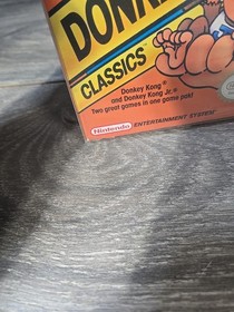 Donkey Kong Classics Nintendo NES COMPLETE W/ Box Manual Sleeve Foam Cartridge
