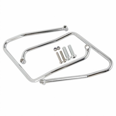 Chrom Satteltaschenhalter für Harley-Davidson XL883L 05-10