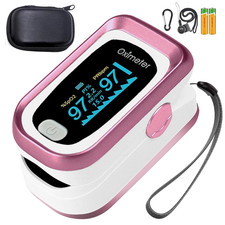 Fingertip Pulse Oximeter with Respiration Rate and Spo2 Display