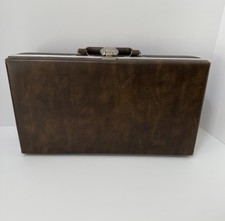 Classic Vintage Vinyl Cassette Tape Carry Case / 30 Cassette Carry Case