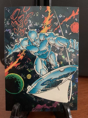 #ad 1992 Marvel Comic Images The Silver Surfer All Prism Promo Card FREE SHIPPING $7.99