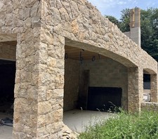 Naturstein Mauerverblender Travertin Beige Natur Mauersteine