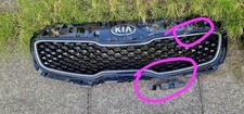 For Kia Sportage 2018-2022 Front Grill Matt Black with Chrome Surround Trim