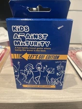 Kids Against Maturity Card Game - Let's Go! Edition travel game 