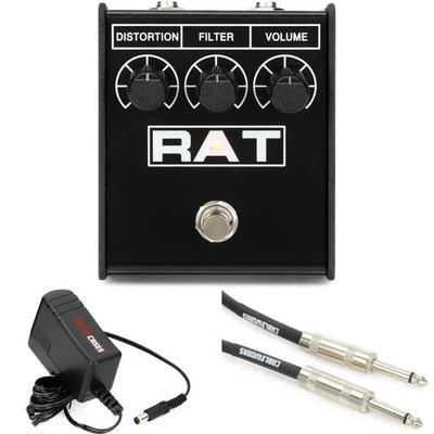 ProCo RAT 2 Distortion Pedal with Power Supply and Cable