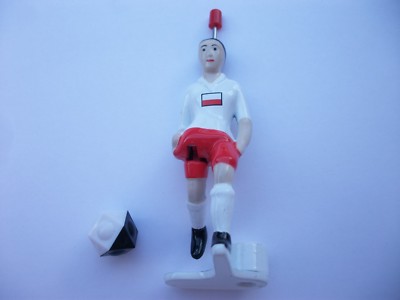 Tipp-Kick Figur, Kaufland Edition, Nr. 9 Polen, mit Ball, neu, unbespielt 