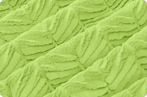 Luxe Cuddle Ziggy Limette Meterware x 60 in Shannon Stoff Minky - Bild 2 von 2