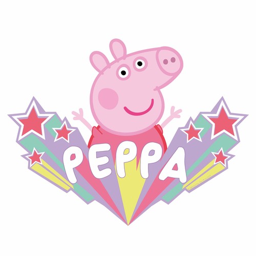 Pegatina de pared Peppa Pig starburst | gama oficial de Peppa Pig - Imagen 3 de 7