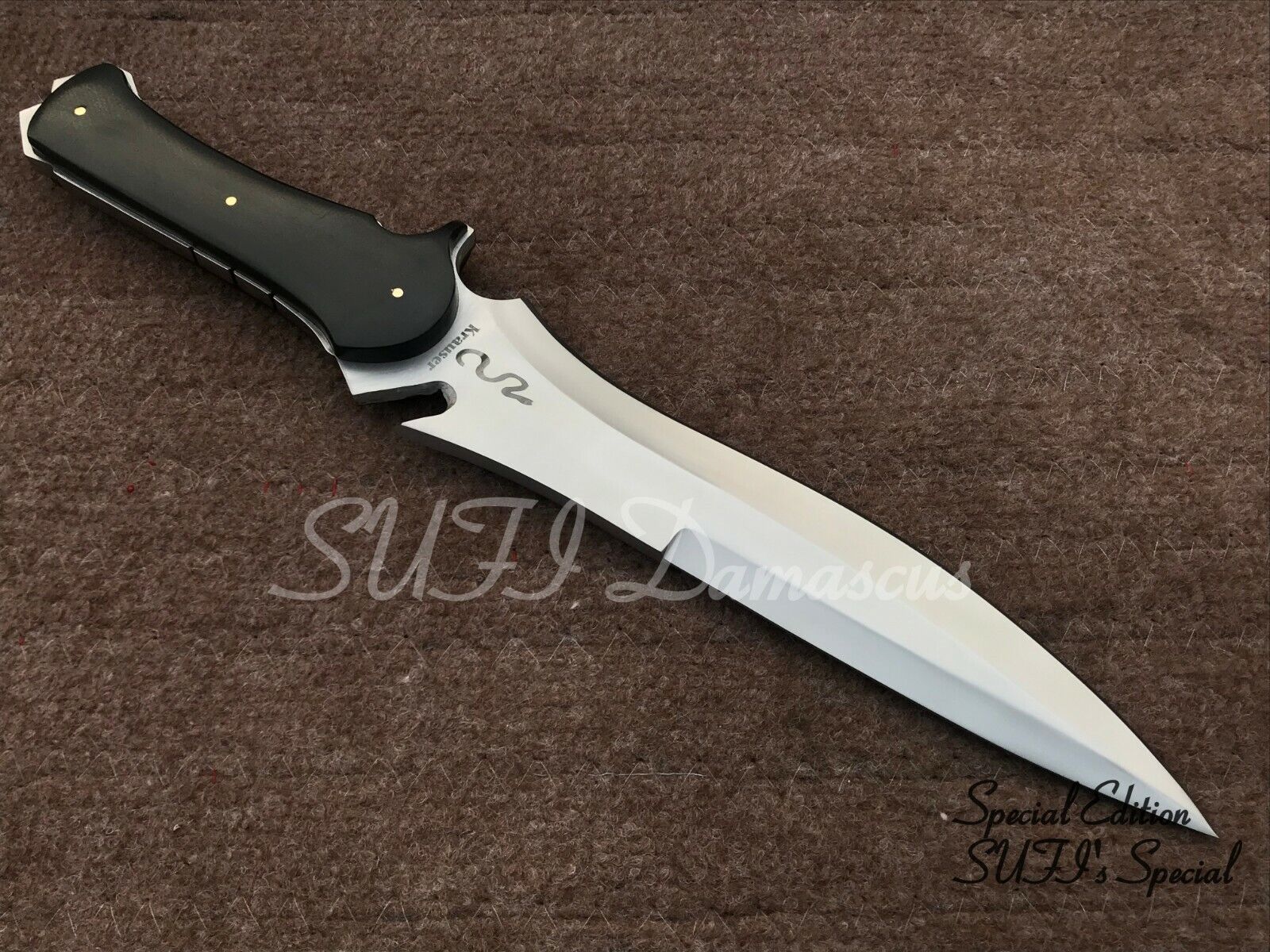 Handmade Leaf Spring Steel RE4 Krauser's Knife,Bowie knife,Tactical Knife 2