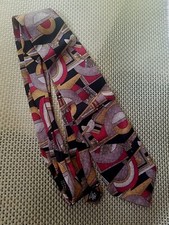 ABSTRACT ART TIE BEAUTIFUL SILK ITALY