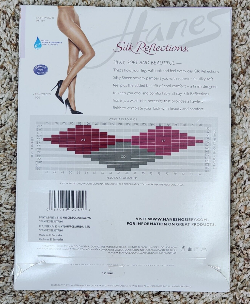 その他 chiko HANES - Silk Reflections Control Top Pantyhose, # 716, Size AB
